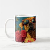 Rhodesian Ridgeback Hart Rozen Valentijnsdag Koffiemok (Links)