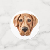 Rhodesian Ridgeback Hond 3D Geïnspireerd Confetti (Kleine voorkant)