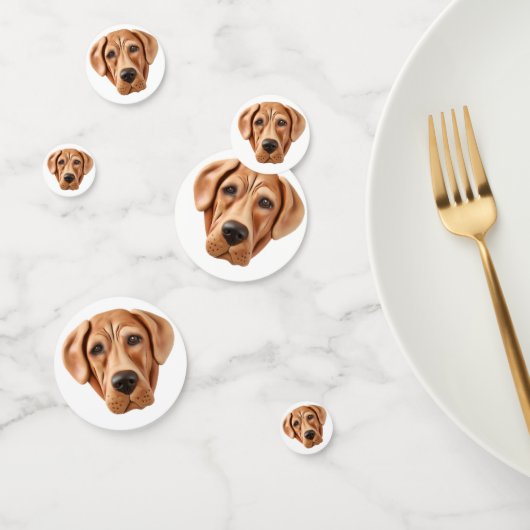 Rhodesian Ridgeback Hond 3D Geïnspireerd Confetti (Groep)