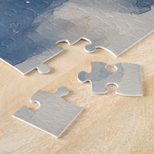 Rhodesian Ridgeback Hond in Sledge Kerstmis Legpuzzel (Zijkant)