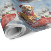 Rhodesian Ridgeback-hond in slee Christmas Cadeaupapier (Rol Hoek)