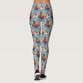 Rhodesian Ridgeback-hond in slee Christmas Leggings (Achterkant)