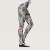 Rhodesian Ridgeback-hond in slee Christmas Leggings (Rechts)