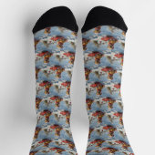Rhodesian Ridgeback-hond in slee Christmas Sokken (Top)