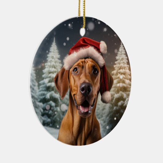 Rhodesian Ridgeback Hond Kerst Ornament (Rechts)