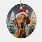 Rhodesian Ridgeback Hond Kerst Ornament (Links)