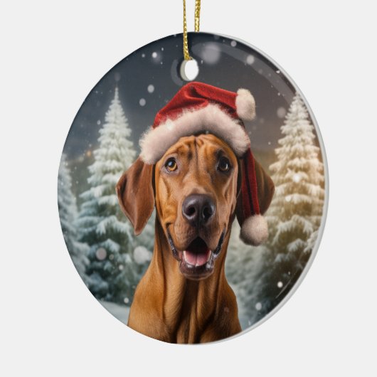 Rhodesian Ridgeback Hond Kerst Ornament (Links)