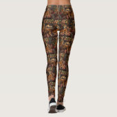 Rhodesian Ridgeback Hond Kerstfeest Leggings (Achterkant)