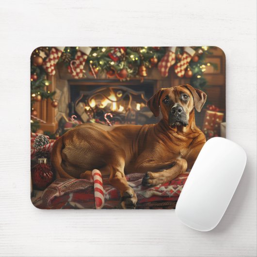 Rhodesian Ridgeback Hond Kerstfeest Muismat (Met muis)