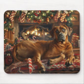 Rhodesian Ridgeback Hond Kerstfeest Muismat (Voorkant)