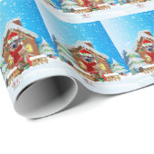 Rhodesian Ridgeback hond met kerstcadeaus Cadeaupapier (Rol Hoek)