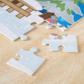 Rhodesian Ridgeback hond met kerstcadeaus Legpuzzel (Zijkant)