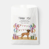 Rhodesian Ridgeback Hond Pastel Verjaardag Bedankt Bedankzakje (Voorkant)