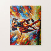 Rhodesian Ridgeback Hond Portret Acryl Kunstprint Legpuzzel (Verticaal)