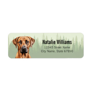 Rhodesian Ridgeback hond retour adres labels