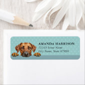 Rhodesian Ridgeback-hond retouradreslabels Etiket (Insitu)