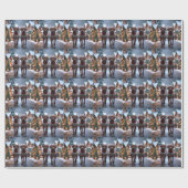 Rhodesian Ridgeback Honden Kerst Sneeuw Vakantie Cadeaupapier (Vlak)
