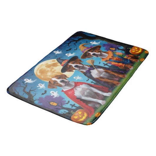 Rhodesian Ridgeback Honden Pompoen Halloween Grapp Badmat (Gekanteld)