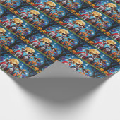 Rhodesian Ridgeback Honden Pompoen Halloween Grapp Cadeaupapier (Hoek)