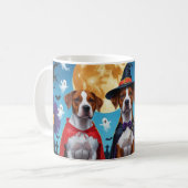 Rhodesian Ridgeback Honden Pompoen Halloween Grapp Koffiemok (Voorkant links)