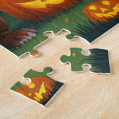 Rhodesian Ridgeback Honden Pompoen Halloween Grapp Legpuzzel (Zijkant)