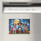 Rhodesian Ridgeback Honden Pompoen Halloween Grapp Magneet (Insitu (Vaatwasser))