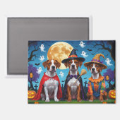 Rhodesian Ridgeback Honden Pompoen Halloween Grapp Magneet (Voorkant / Achterkant)