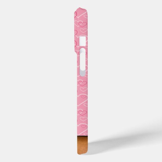 Rhodesian Ridgeback hondenhoofd op roze liefdeshar Case-Mate iPhone Case (Achterkant / Links)