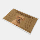 Rhodesian Ridgeback Hondenhuis regels, als het geb Deurmat (Schuin)