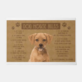 Rhodesian Ridgeback Hondenhuis regels, als het geb Deurmat (Voorkant)