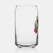 Rhodesian Ridgeback Hondenkop Kleurrijke Wildbloem Blikvorm Glas (Rechts)