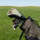 Rhodesian Ridgeback Hondenkop Wilde Bloemen Op Gro Golfheadcover (Insitu)