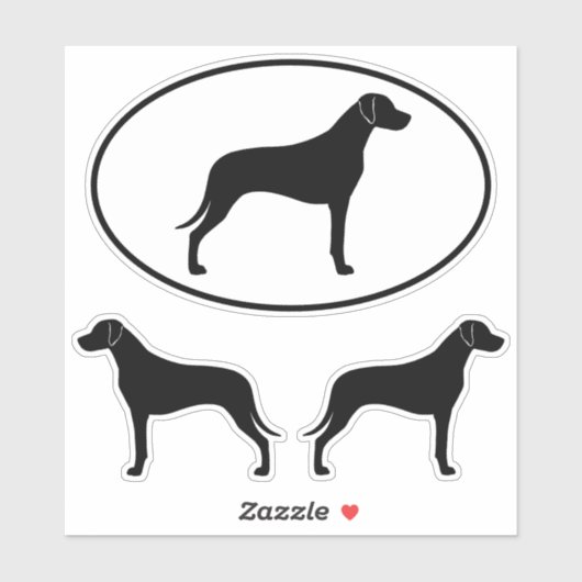 Rhodesian Ridgeback Hondensilhouetten Vinyl Sticke Sticker (Vel)