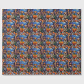 Rhodesian Ridgeback in Halloween-kostuums Cadeaupapier (Vlak)