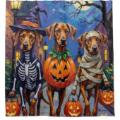 Rhodesian Ridgeback in Halloween-kostuums Douchegordijn (Voorkant)