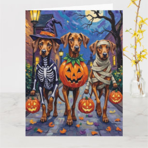 Rhodesian Ridgeback in Halloween-kostuums Kaart