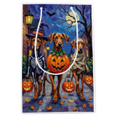 Rhodesian Ridgeback in Halloween-kostuums Medium Cadeauzakje (Voorkant)