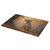 Rhodesian Ridgeback in herfst laat Herfst inspirer Snijplank (Hoek)