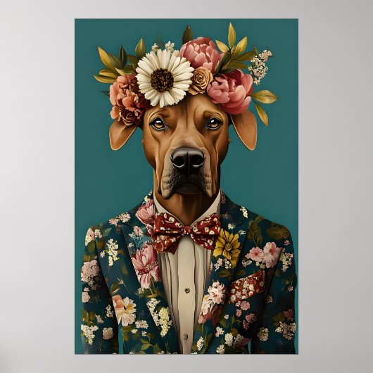 Rhodesian Ridgeback In Pak Poster, Rhodesian Poster (Voorkant)