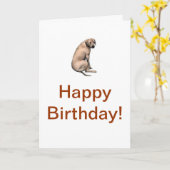 Rhodesian Ridgeback Kaart (Gele Bloem)