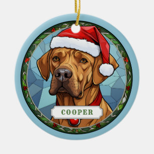 Rhodesian Ridgeback keramische cirkel Ornament