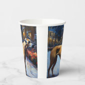 Rhodesian Ridgeback Kerst Feestelijke Periode Papieren Bekers (Links)