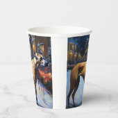 Rhodesian Ridgeback Kerst Feestelijke Periode Papieren Bekers (Rechts)