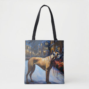 Rhodesian Ridgeback Kerst Feestelijke Periode Tote Bag