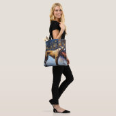 Rhodesian Ridgeback Kerst Feestelijke Periode Tote Bag (Op model)