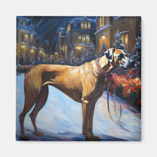 Rhodesian Ridgeback Kerst Feestseizoen Magneet