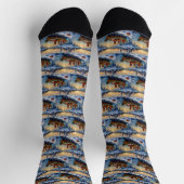 Rhodesian Ridgeback Kerstboot Vakantie Sokken (Top)