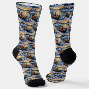 Rhodesian Ridgeback Kerstboot Vakantie Sokken