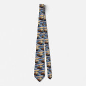 Rhodesian Ridgeback Kerstboot Vakantie Stropdas (Voorkant)