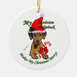 Rhodesian Ridgeback Kerstcadeaus Ornament